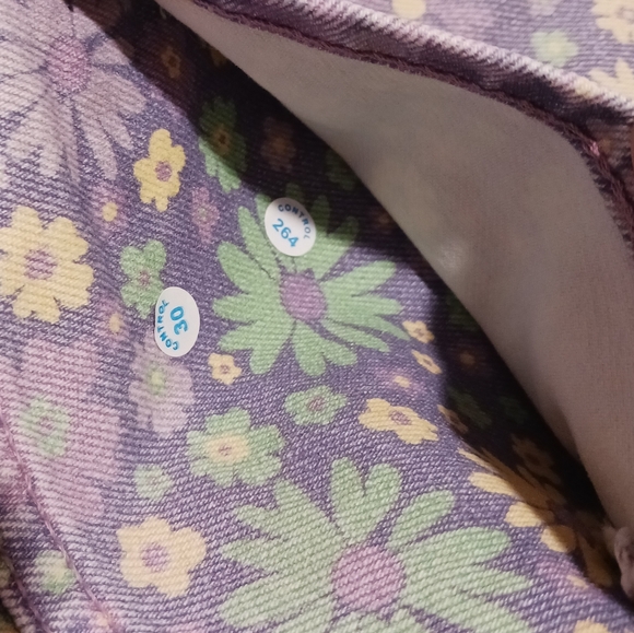 ZARA Retro Daisy High Waist Denim Shorts - Picture 7 of 7